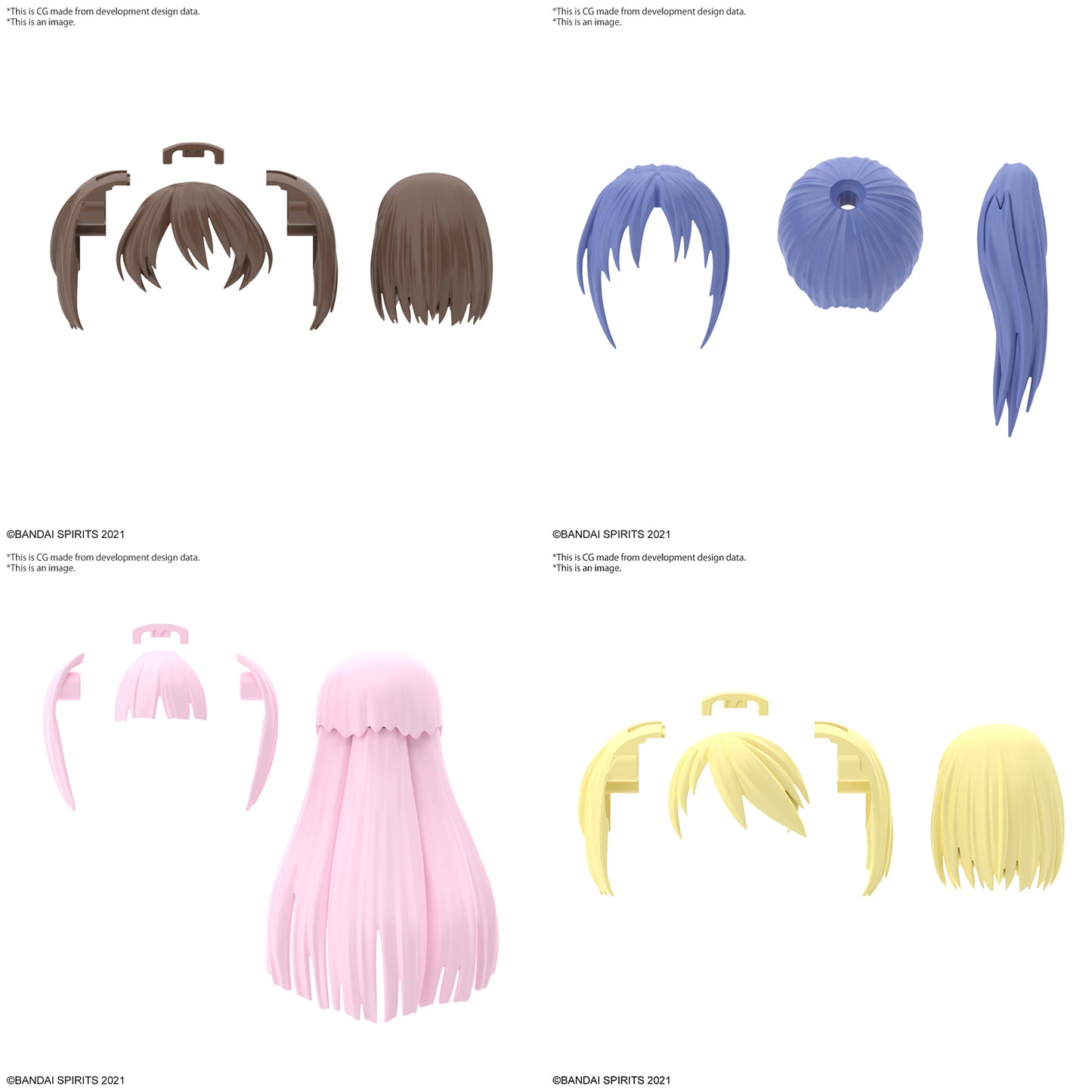 BANDAI - 30MS - Options Hair Style Parts Vol.6 1/144