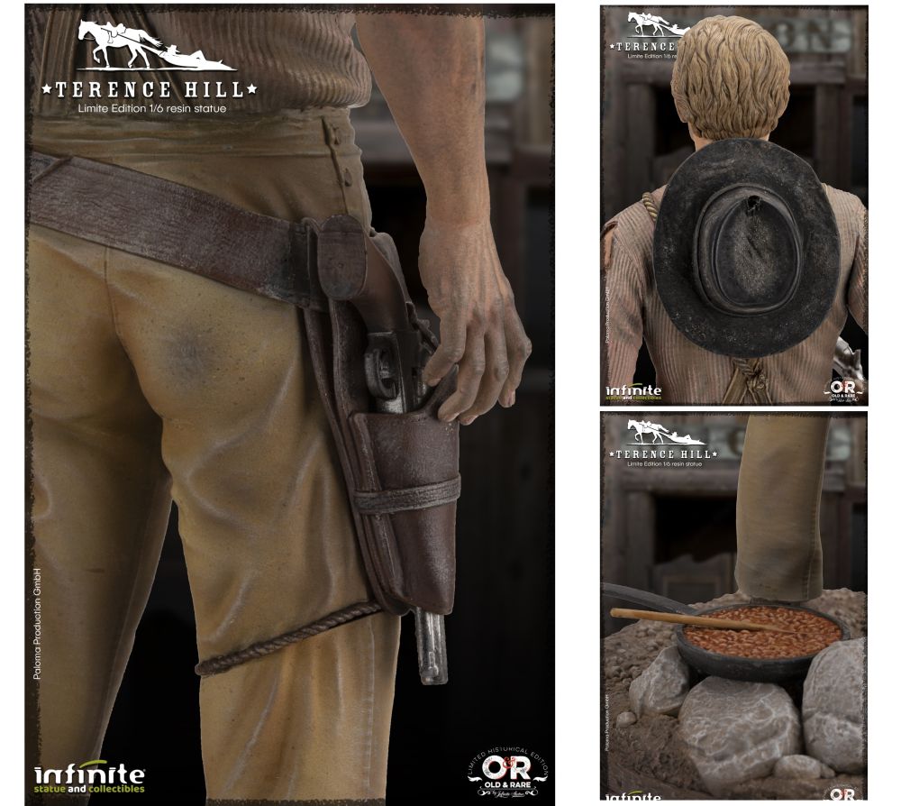 INFINITE STATUE - Terence Hill Old & Rare 1:6 Resin Statue