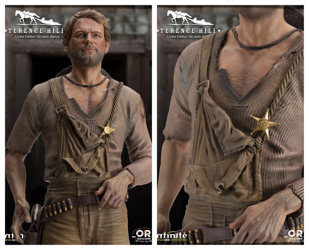 INFINITE STATUE - Terence Hill Old & Rare 1:6 Resin Statue