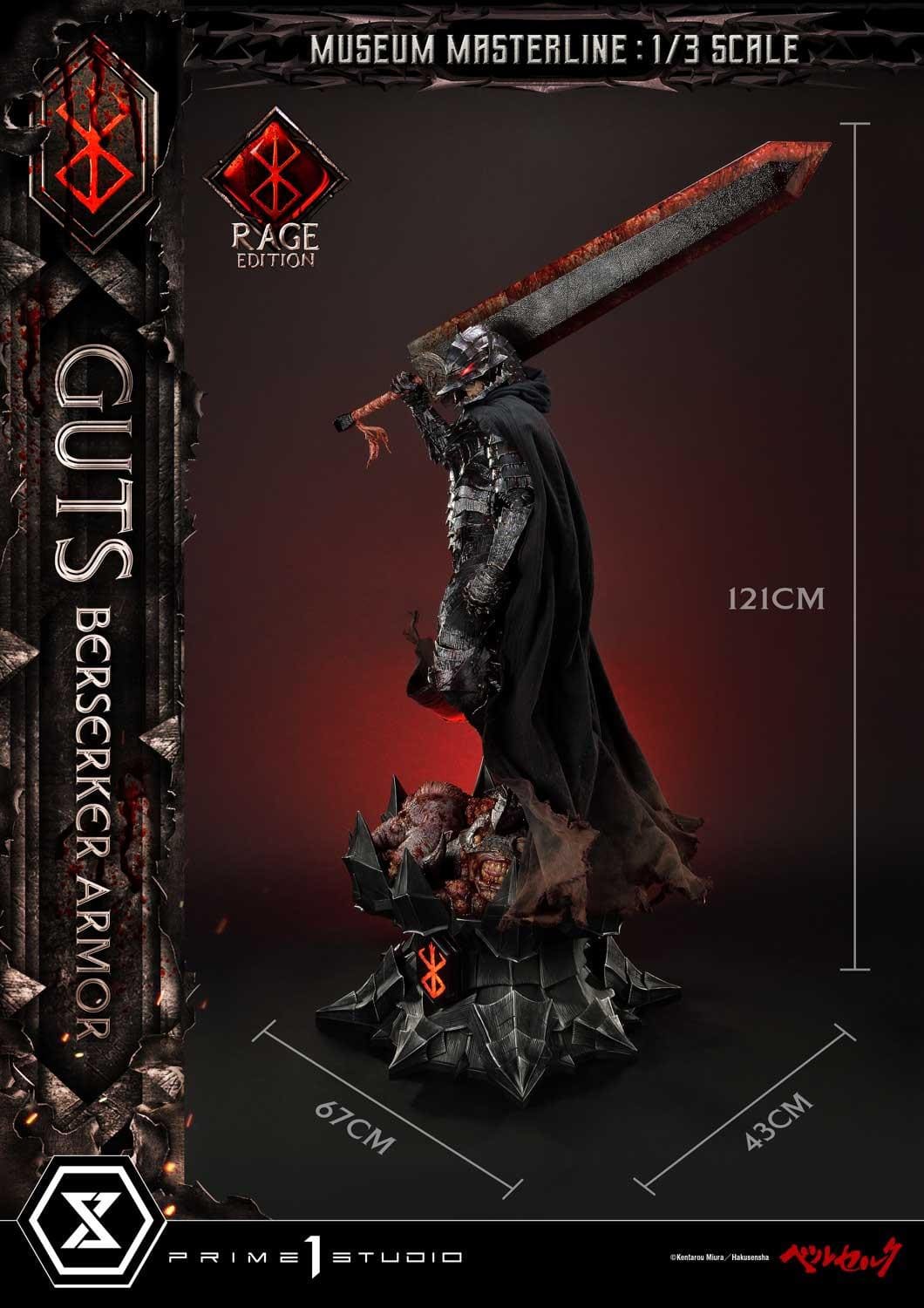 PRIME 1 STUDIOS - Berserk Guts Armor Rage DeLuxe Bonus Statue