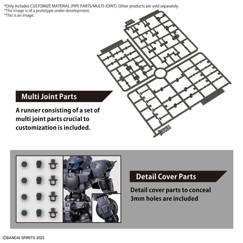 BANDAI - 30MM - Customize MateriaL 3D Pipe Part/Multi Joint #01 1/144