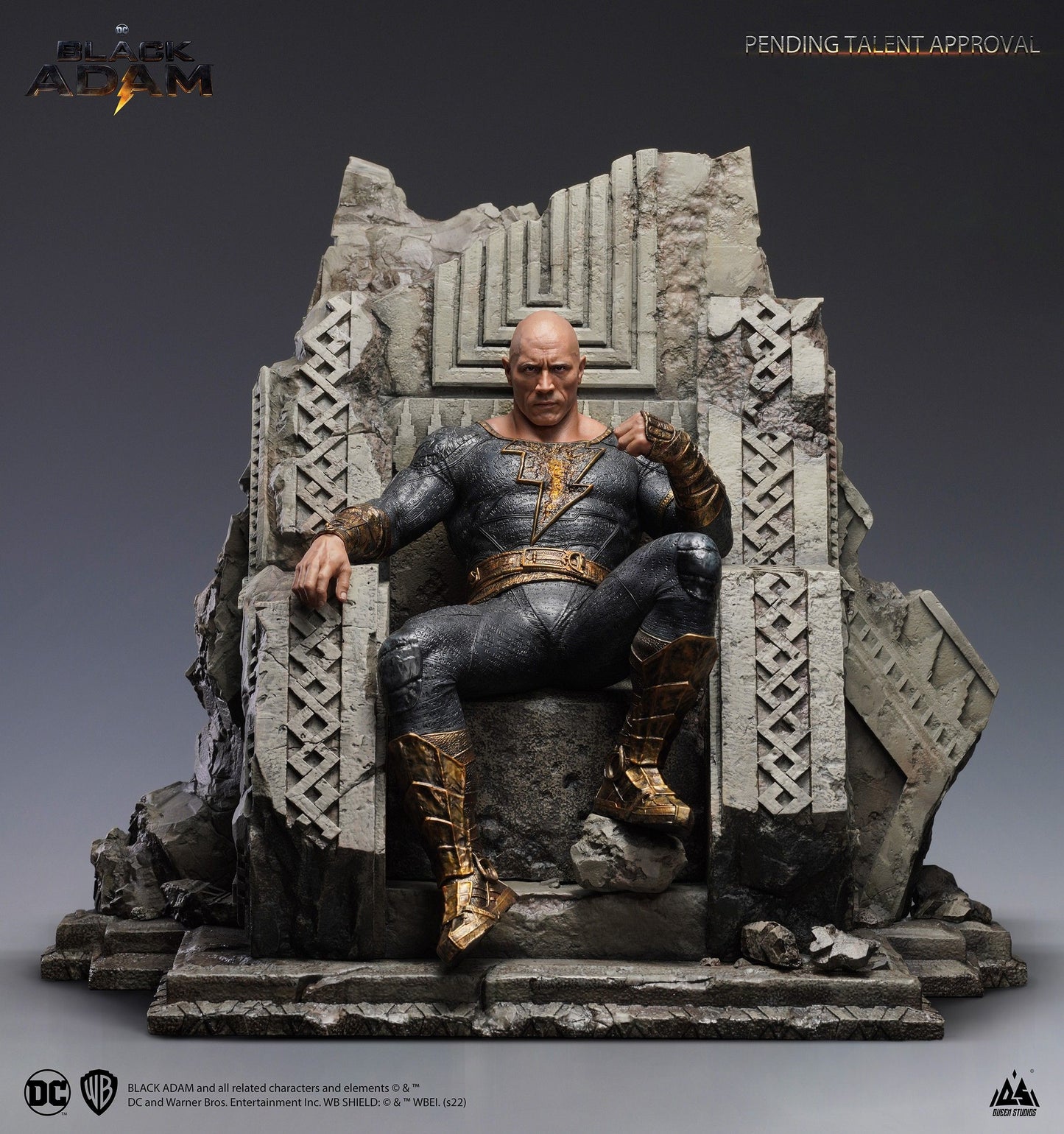 QUEEN STUDIOS - Black Adam on Thrones 1:4 Statue