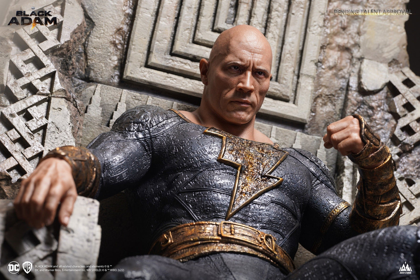 QUEEN STUDIOS - Black Adam on Thrones 1:4 Statue