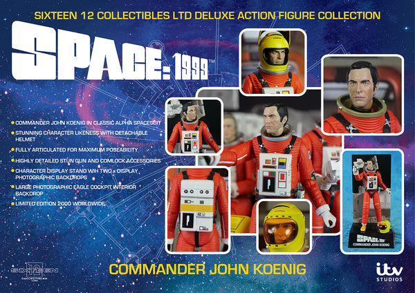 SIXTEEN 12 - Space 1999 Commander Koenig Alpha Laser Action Figure