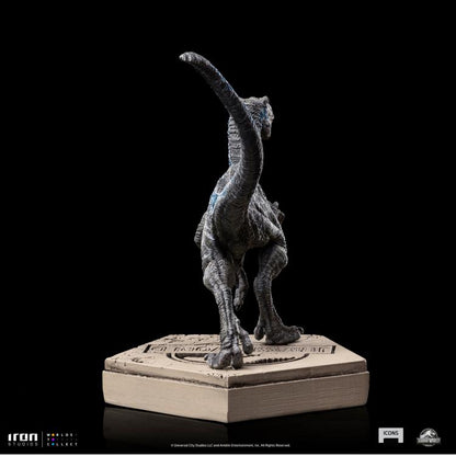 IRON STUDIO - Jurassic Park Icons Velociraptor Blue Statue