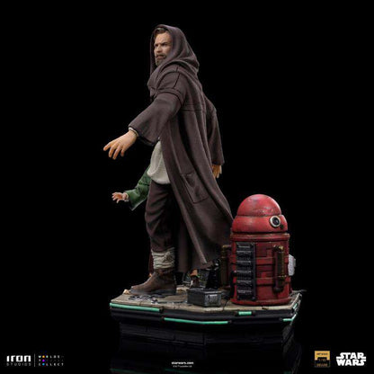 IRON STUDIOS - Sw Obi-Wan And Young Leia 1/10 DLX Statue