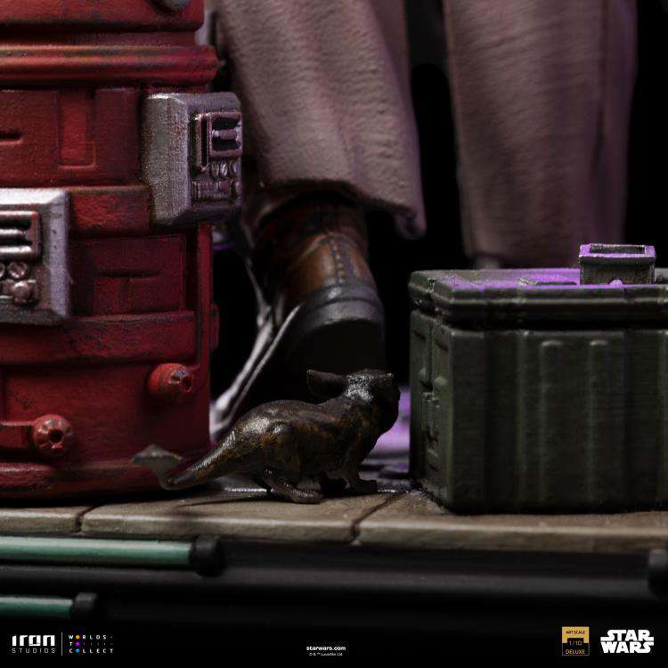 IRON STUDIOS - Sw Obi-Wan And Young Leia 1/10 DLX Statue