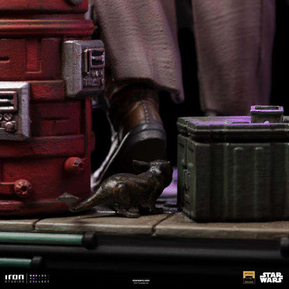 IRON STUDIOS - Sw Obi-Wan And Young Leia 1/10 DLX Statue