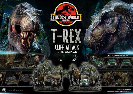 PRIME 1 STUDIOS - Jurassic Park Lost World T-Rex Cliff Attack Bonus
