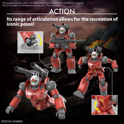 BANDAI MODEL KIT - GUNPLA - HG RX-77-02 GUNCANNON [CUCURUZ DOAN'S ISLAND Ver] 1/144