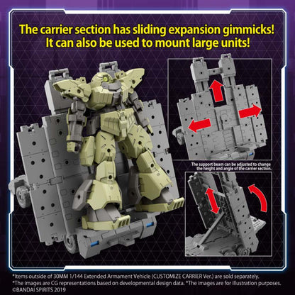 BANDAI MODEL KIT - 30MM -CUSTOMIZE CARRIER Ver Extended Armament Vehicle EV-13  1/144