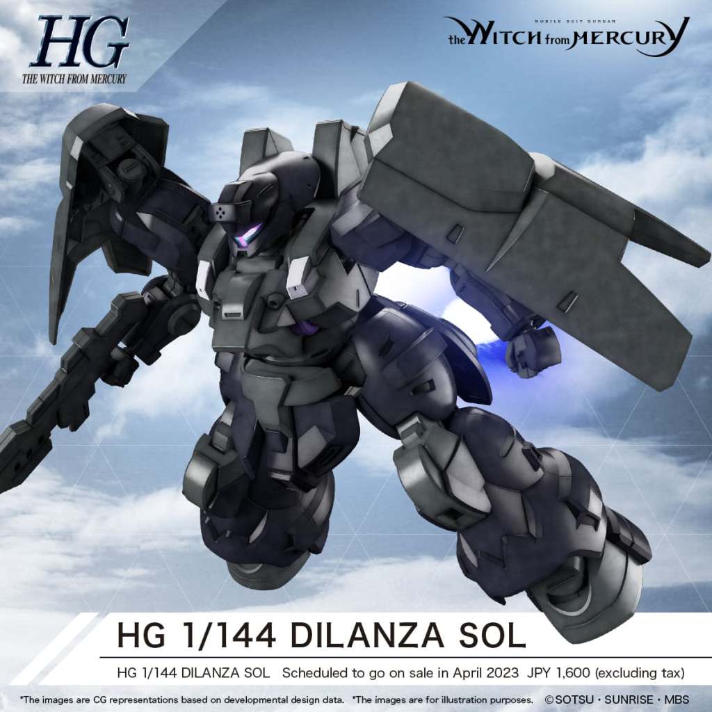 BANDAI MODEL KIT - GUNPLA - WITCH FOR MERCURY - HG DILANZA SOL