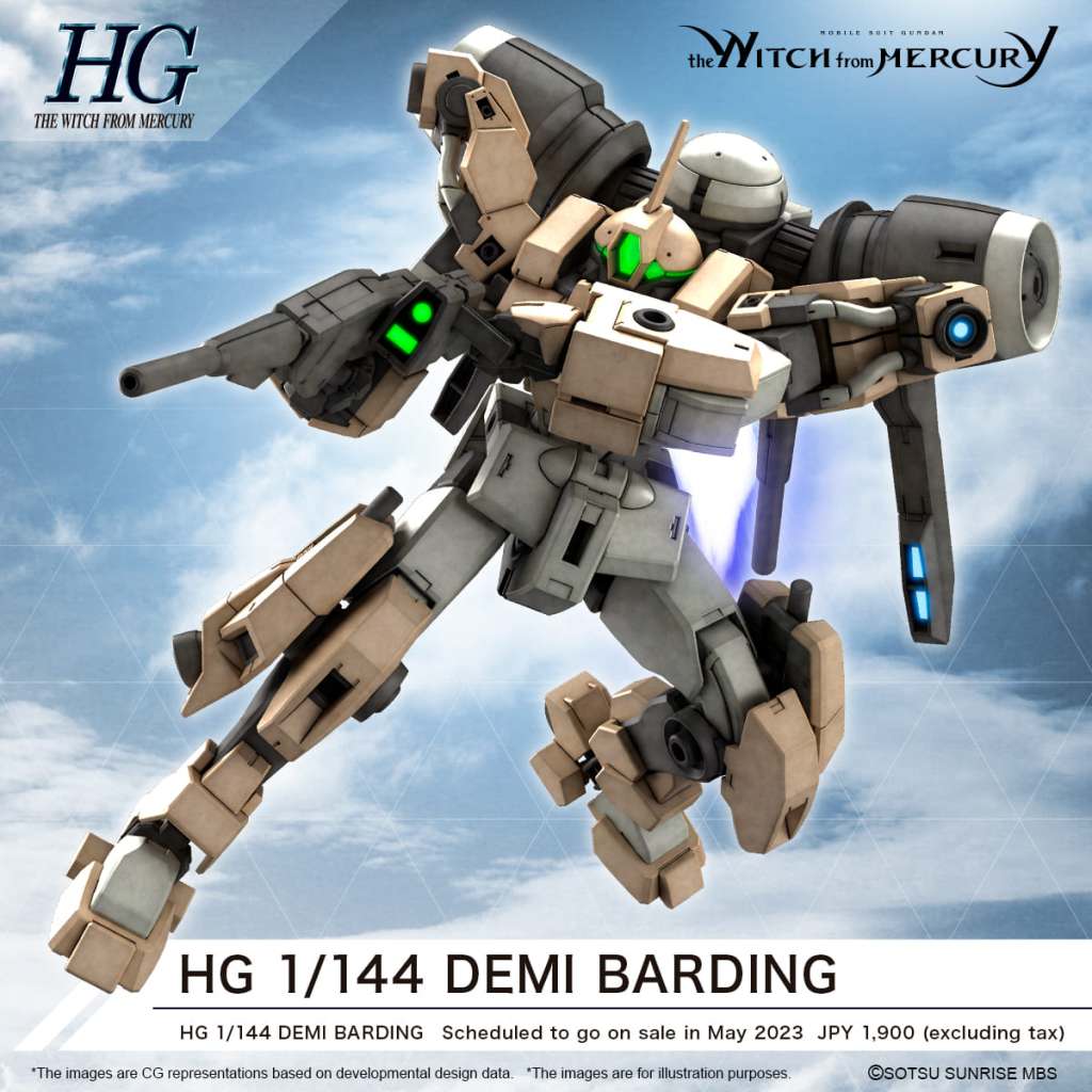 BANDAI - Gunpla - Witch from Mercury - HG Demi Barding 1/144