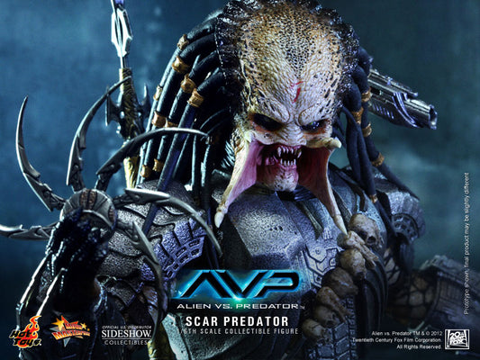 HOT TOYS - Aliens vs Predator - Scar Predator - Movie Masterpiece 1:6 Action Doll MMS190