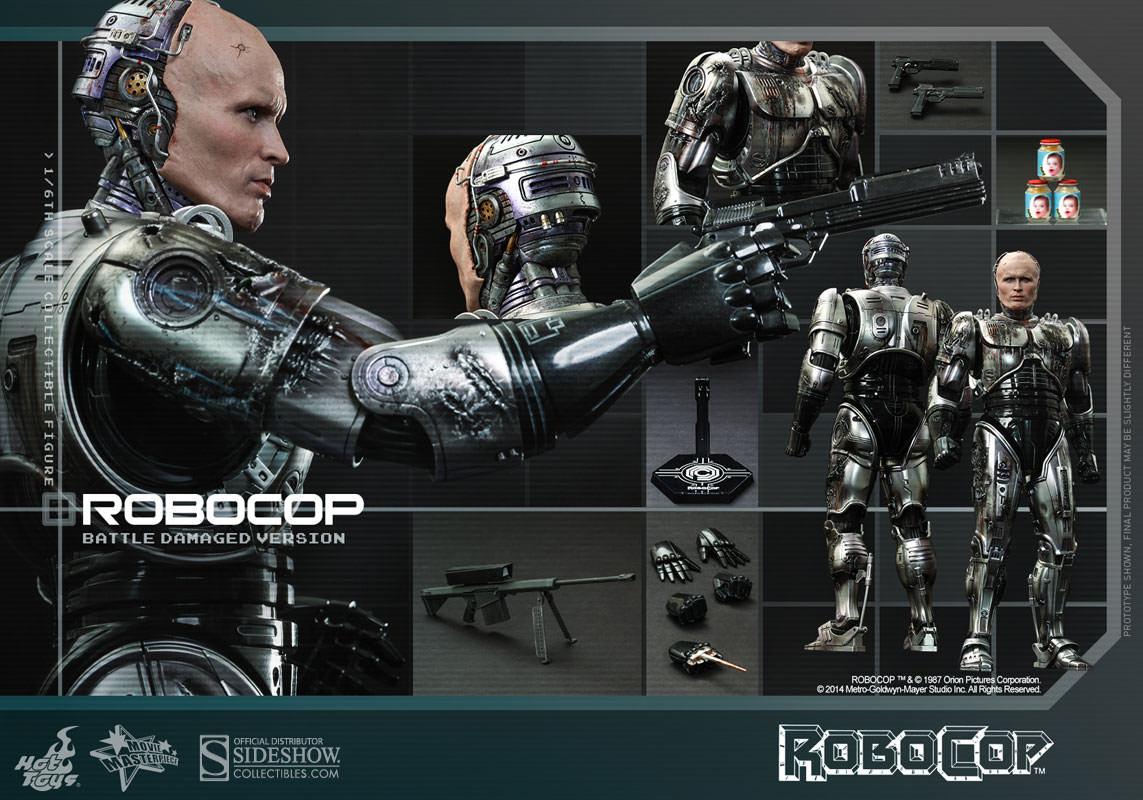 HOT TOYS - Robocop - Robocop (Battle Damaged Ver) - Movie Masterpiece 1:6 Action Doll