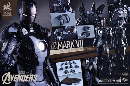 HOT TOYS - Marvel - Avengers Age of Ultron - Iron Man Mark VII (Stealth Mode Ver) - Movie Masterpiece 1:6 Action Doll