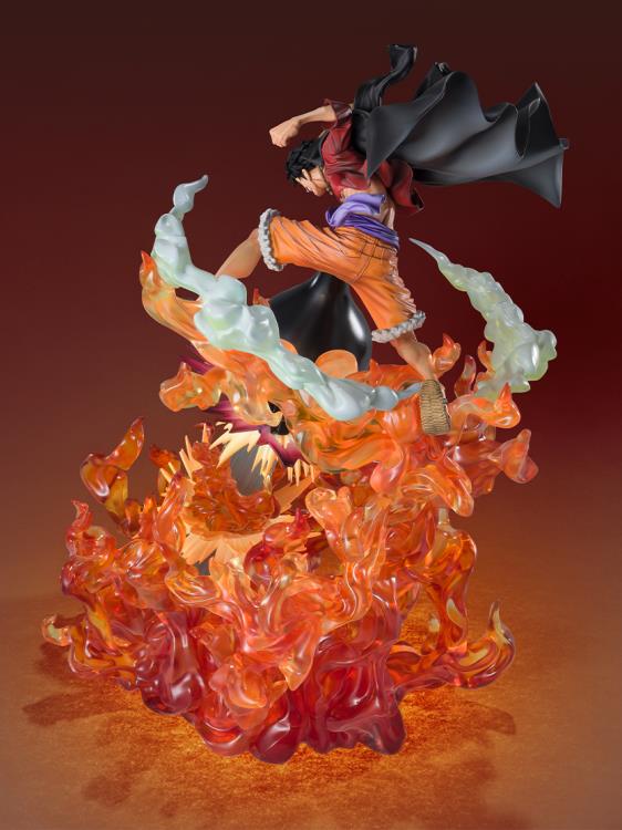 BANDAI - One Piece Figuarts Zero Pvc Statue Extra Battle Luffy Red Roc