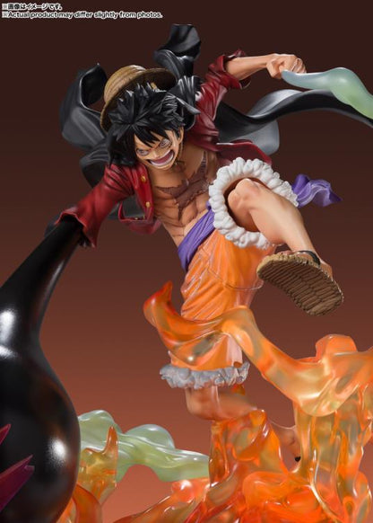 BANDAI - One Piece Figuarts Zero Pvc Statue Extra Battle Luffy Red Roc