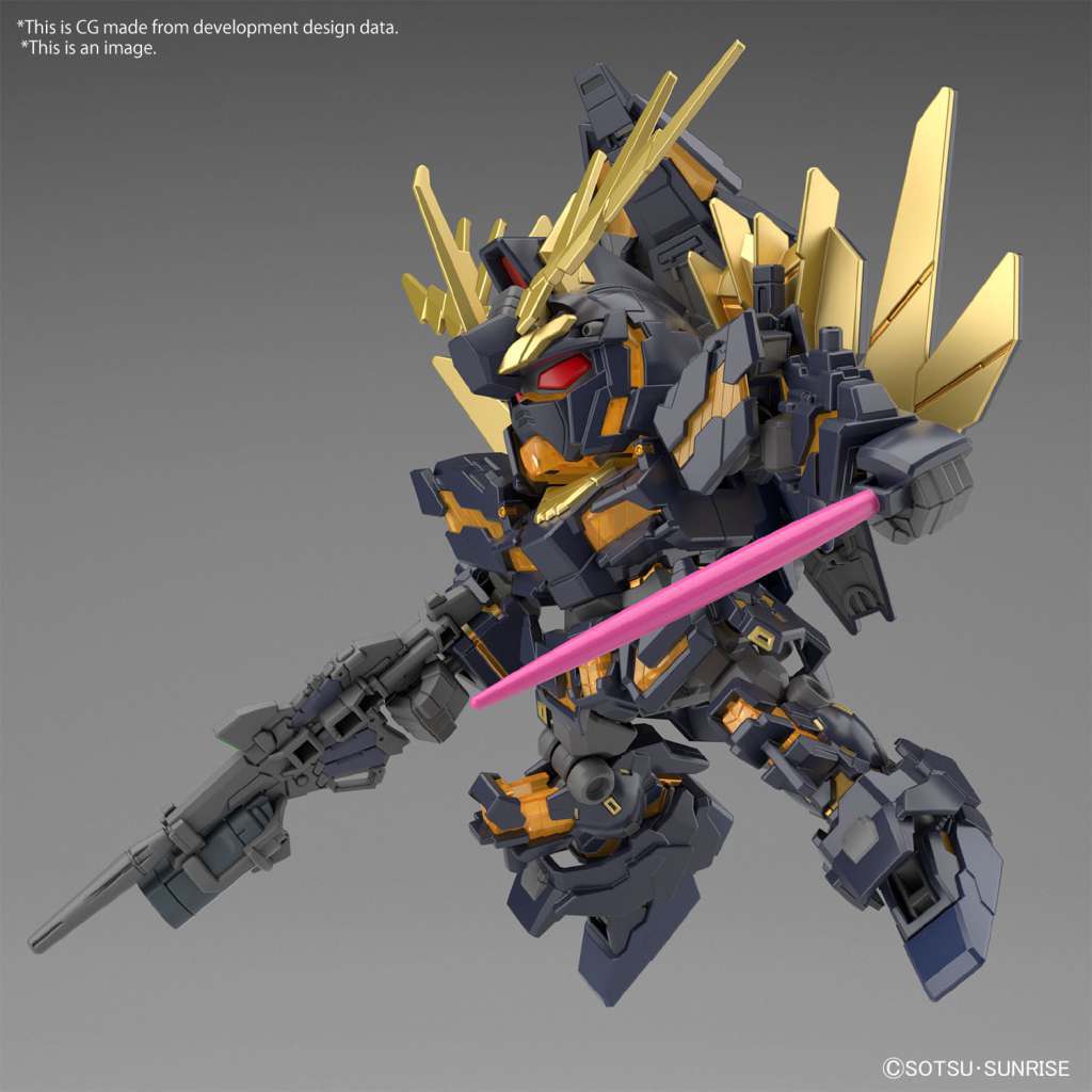 BANDAI - Gunpla - SD Cross Silhouette - Unicorn Gundam 02 Banshee Destroy Mode & Norn Parts #19