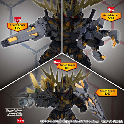 BANDAI - Gunpla - SD Cross Silhouette - Unicorn Gundam 02 Banshee Destroy Mode & Norn Parts #19