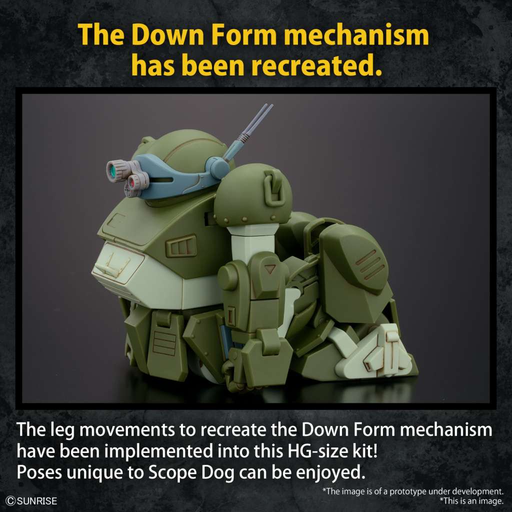 BANDAI MODEL KIT  - HIGH GRADE SCOPEDOG VOTOMS 1/144