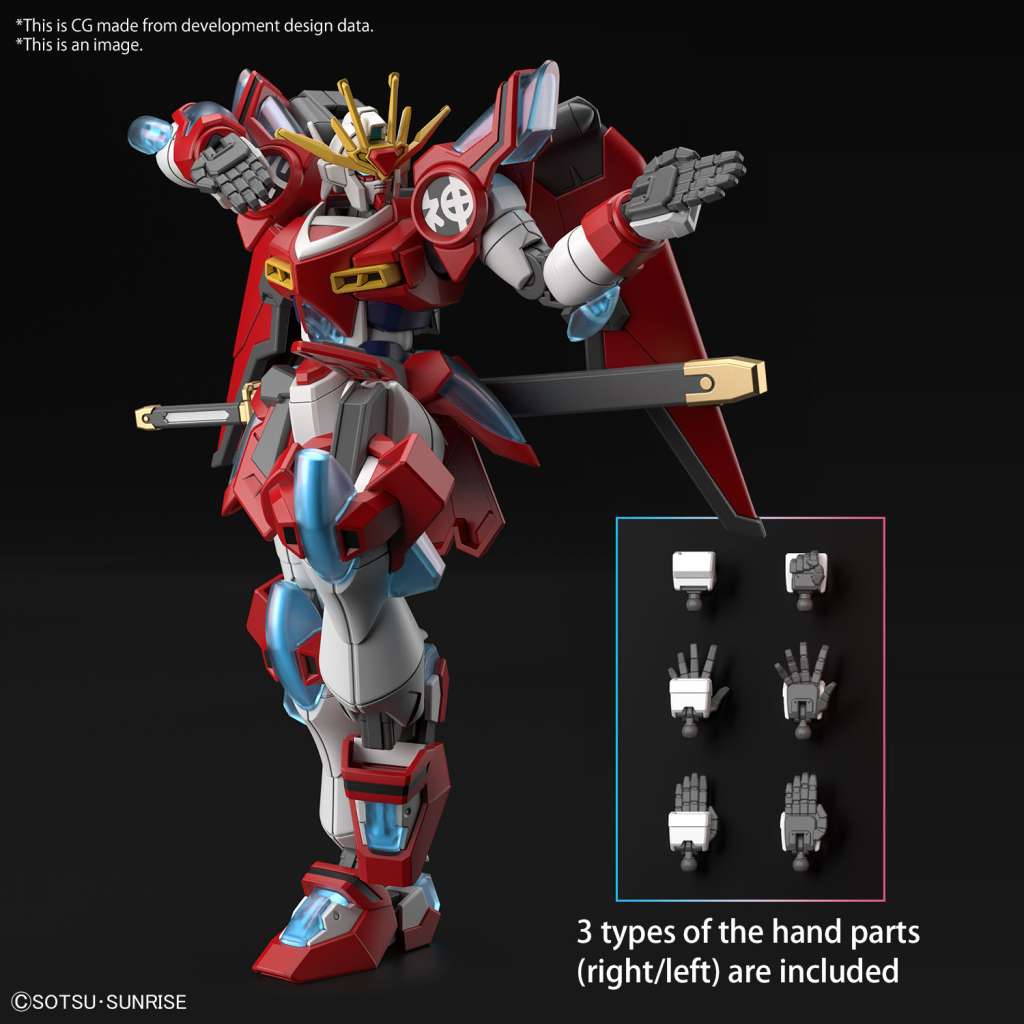 BANDAI MODEL KIT - Gunpla - Hg Gundam Shin Burning 1/144