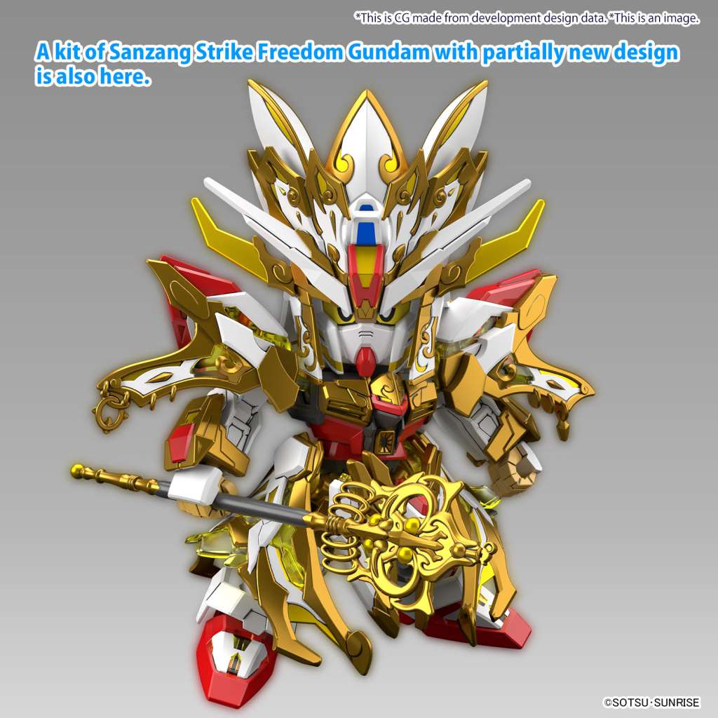 BANDAI MODEL KIT - Gunpla - SDW Heroes Wukong Impulse Gundam Childhood Ver & Sanzang Strike Freedom Gundam Set