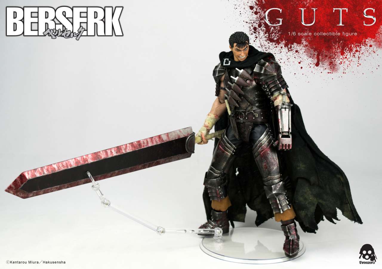 THREEZERO - Berserk Guts Black Swordman Figure