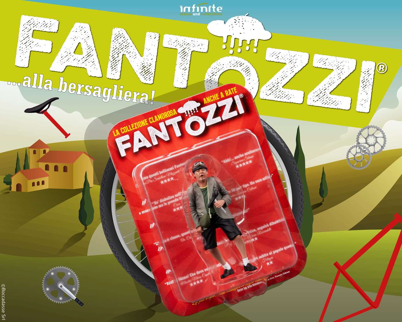 INFINITE STATUE - Fantozzi – fantozzi …alla bersagliera pvc mini figure