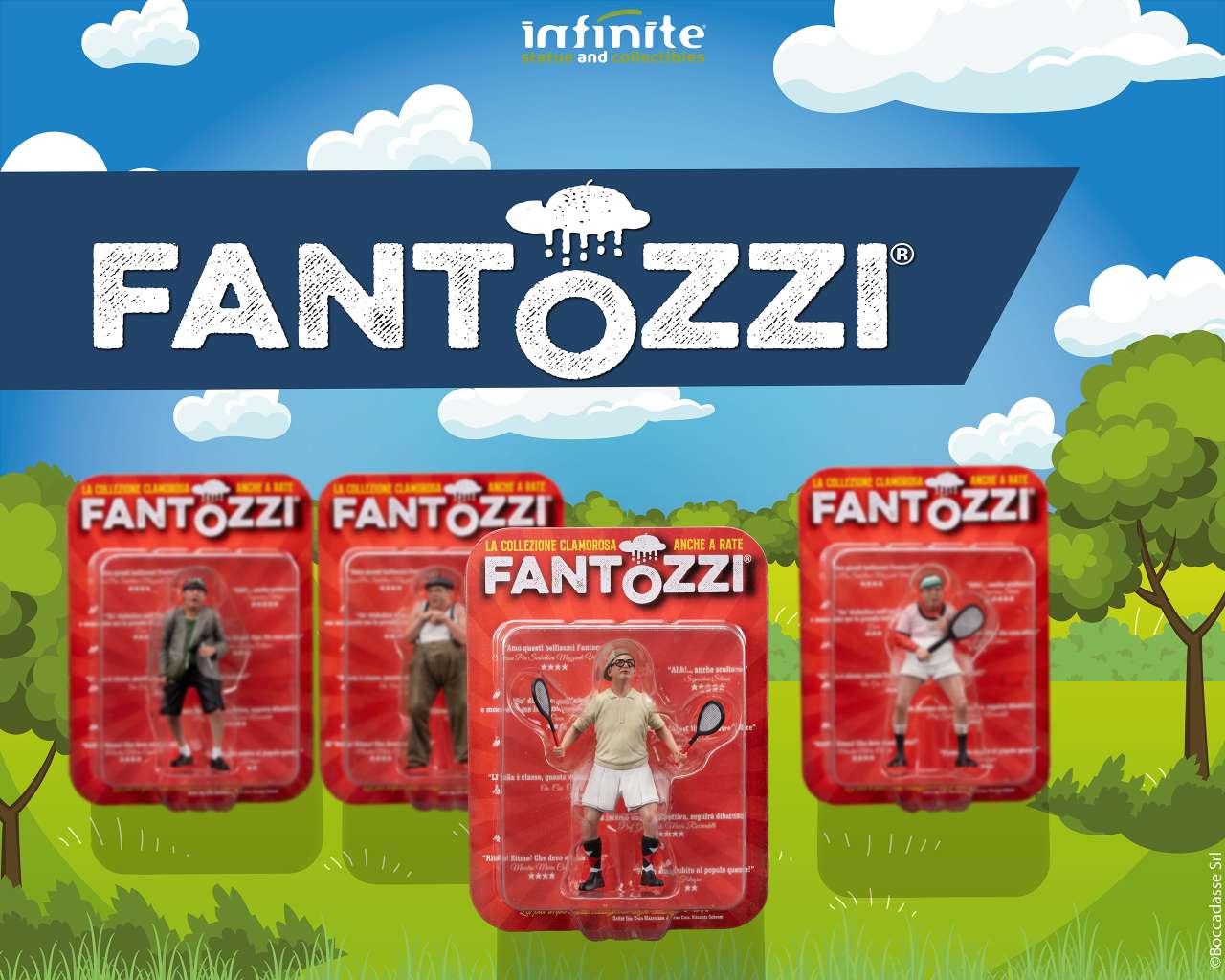 INFINITE STATUE - Fantozzi - filini batti lei? pvc mini figure