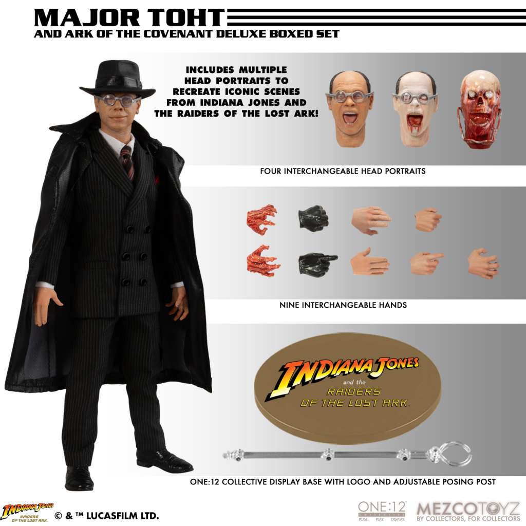 MEZCO - One:12 Collective Coll Major Toht & Arc Cov DeLuxe Set Figure