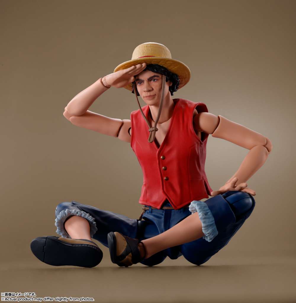 BANDAI - One Piece Netflix Monkey D.Luffy S.H. Figuarts Action Figure