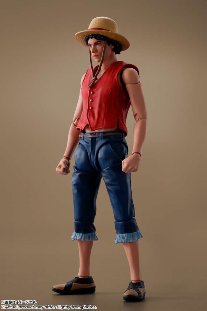 BANDAI - One Piece Netflix Monkey D.Luffy S.H. Figuarts Action Figure