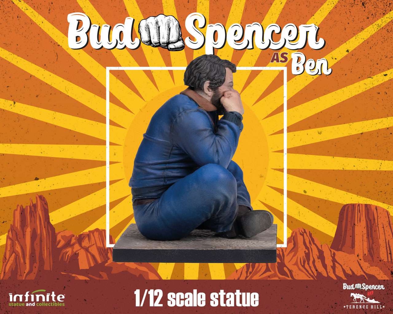 INFINITE STATUE - Bud spencer as ben 1/12 statue