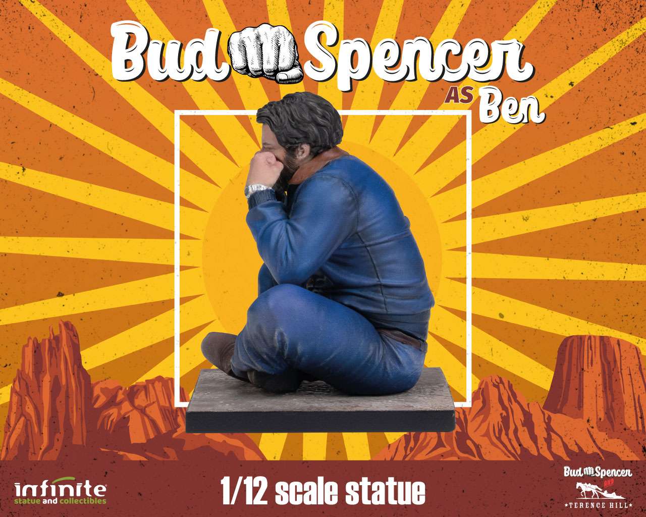 INFINITE STATUE - Bud spencer as ben 1/12 statue