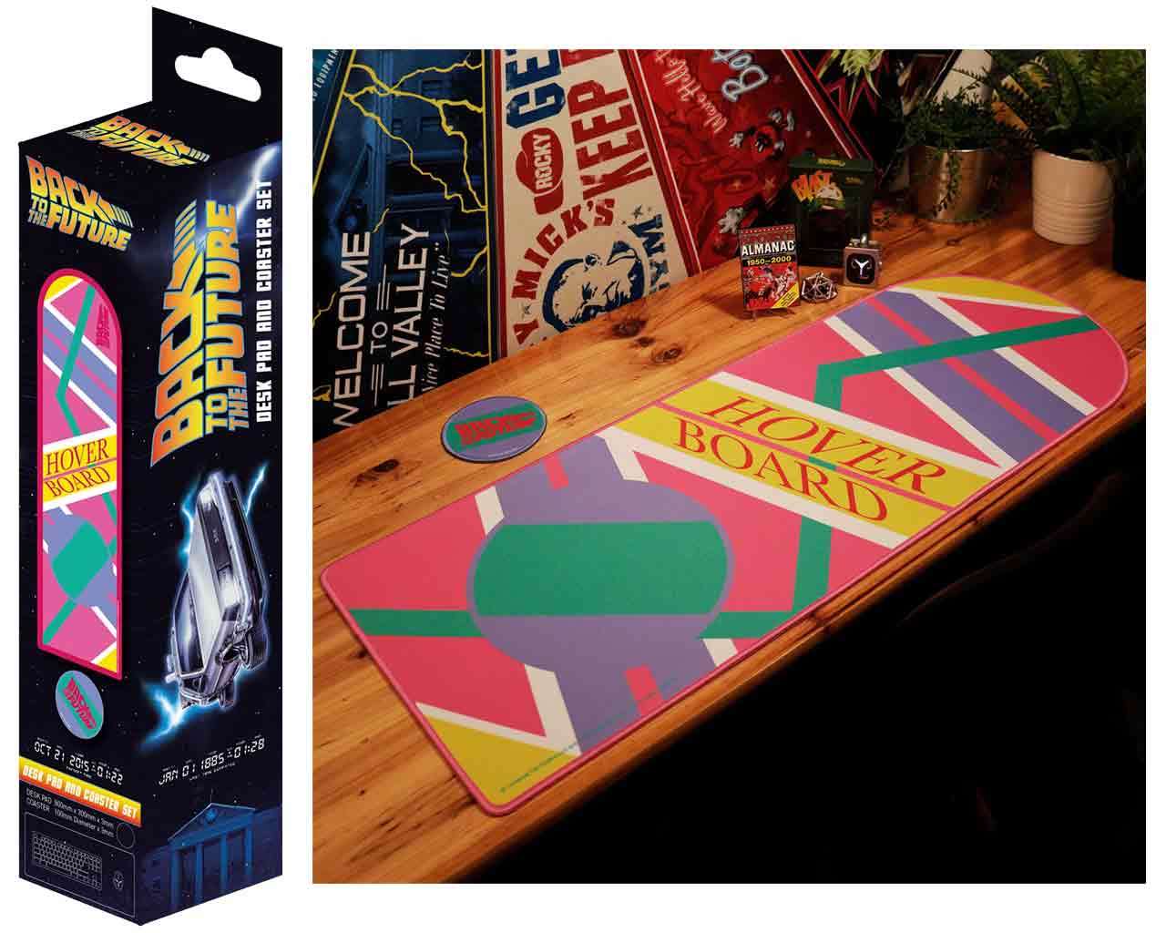 FANATTIK - Back to the future - hoverboard xl desk pad and coaster set