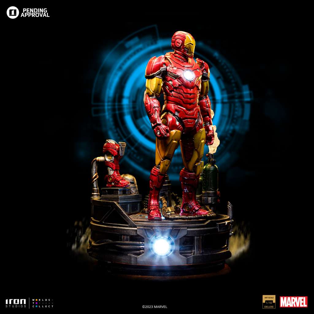 IRON STUIDIOS - Iron man unleashed deluxe 1/10 statue