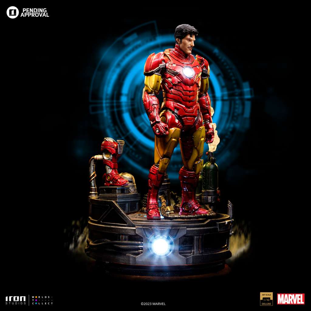 IRON STUIDIOS - Iron man unleashed deluxe 1/10 statue