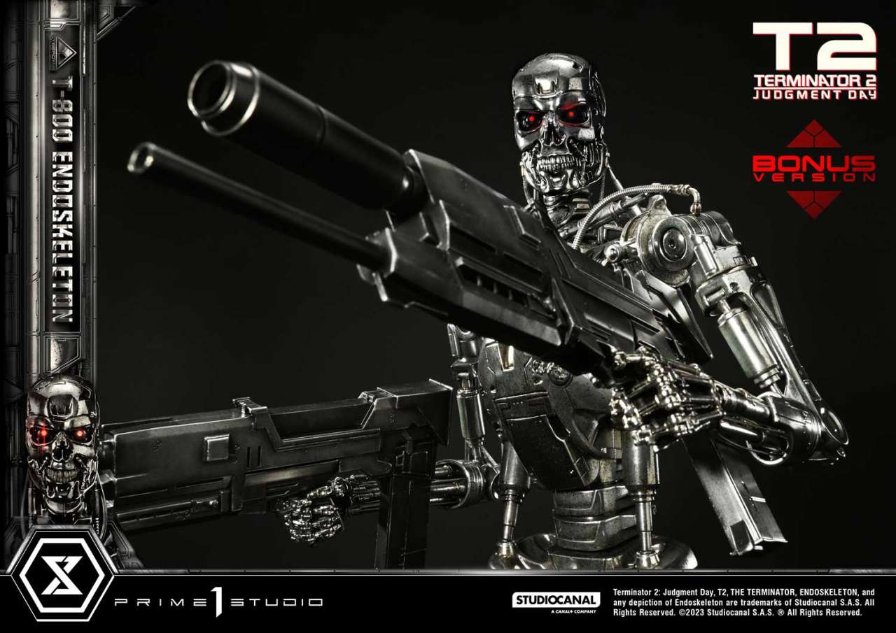 PRIME 1 STUDIOS - Terminator 2 Judgement Day T-800 Endoskeleton 1:3 DeLuxe Bonus Ver Statue