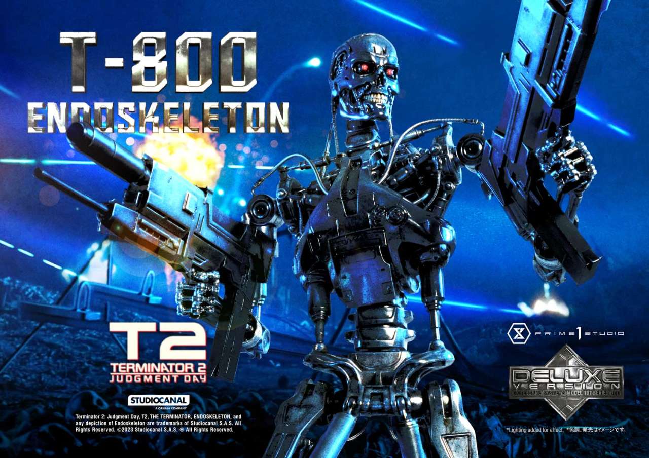 PRIME 1 STUDIOS - Terminator 2 Judgement Day T-800 Endoskeleton 1:3 DeLuxe Bonus Ver Statue