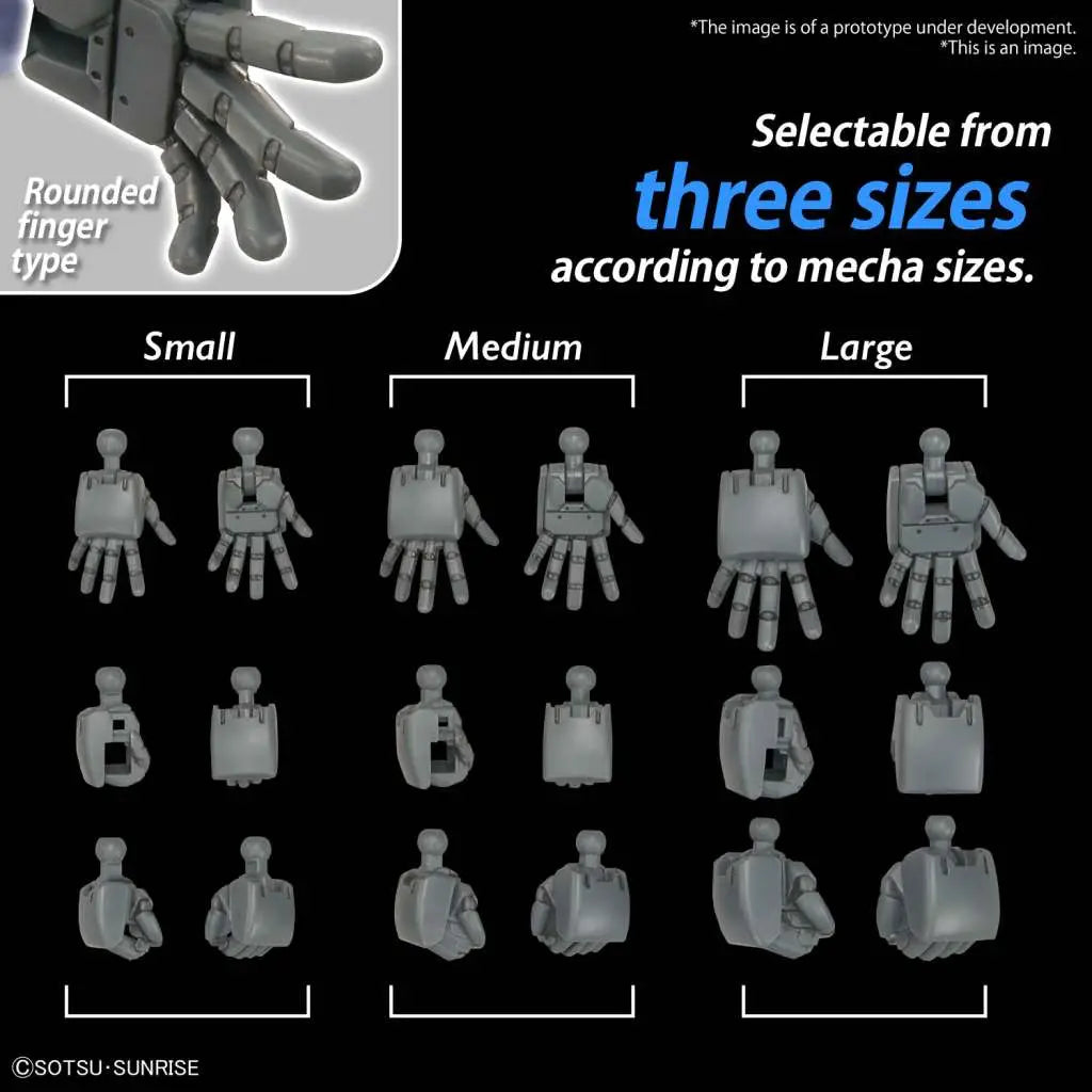 BANDAI - Option Parts Set Gunpla 04 Build Hands Round