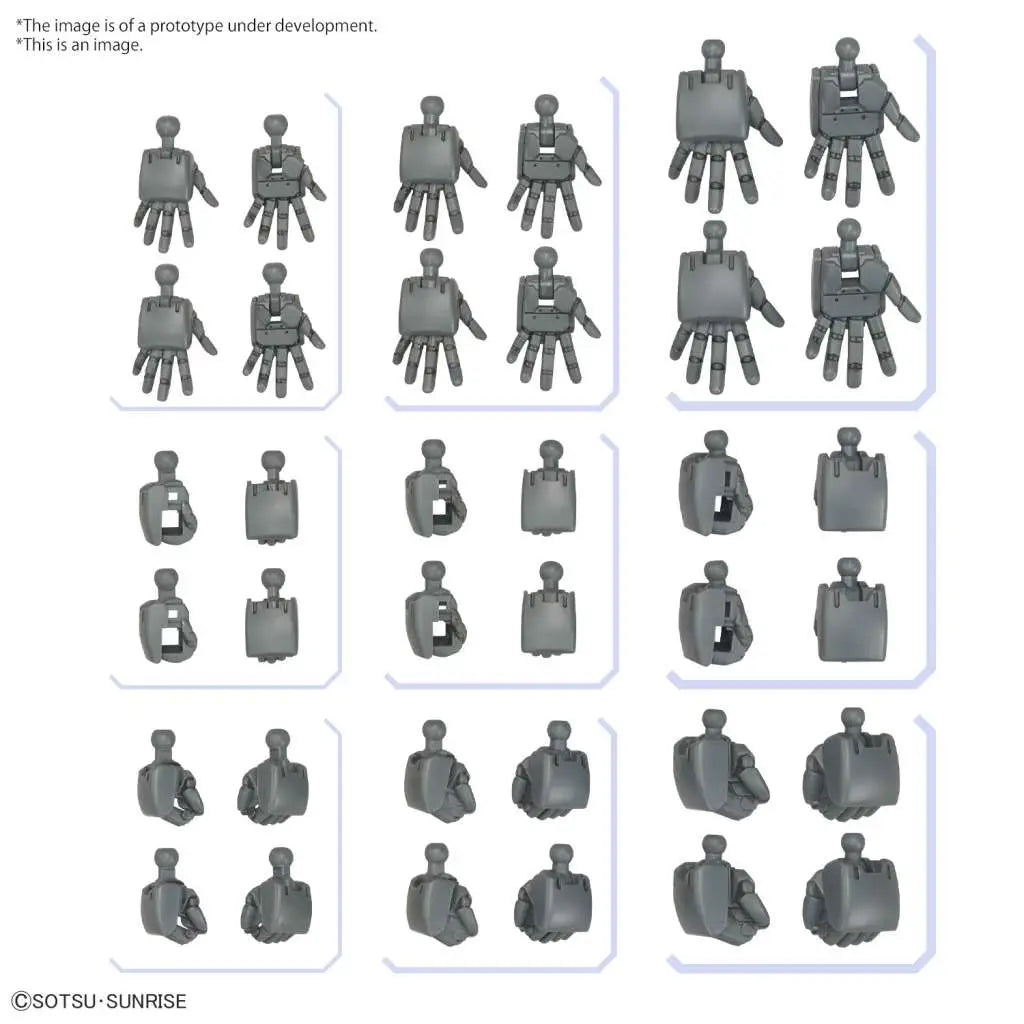 BANDAI - Option Parts Set Gunpla 04 Build Hands Round