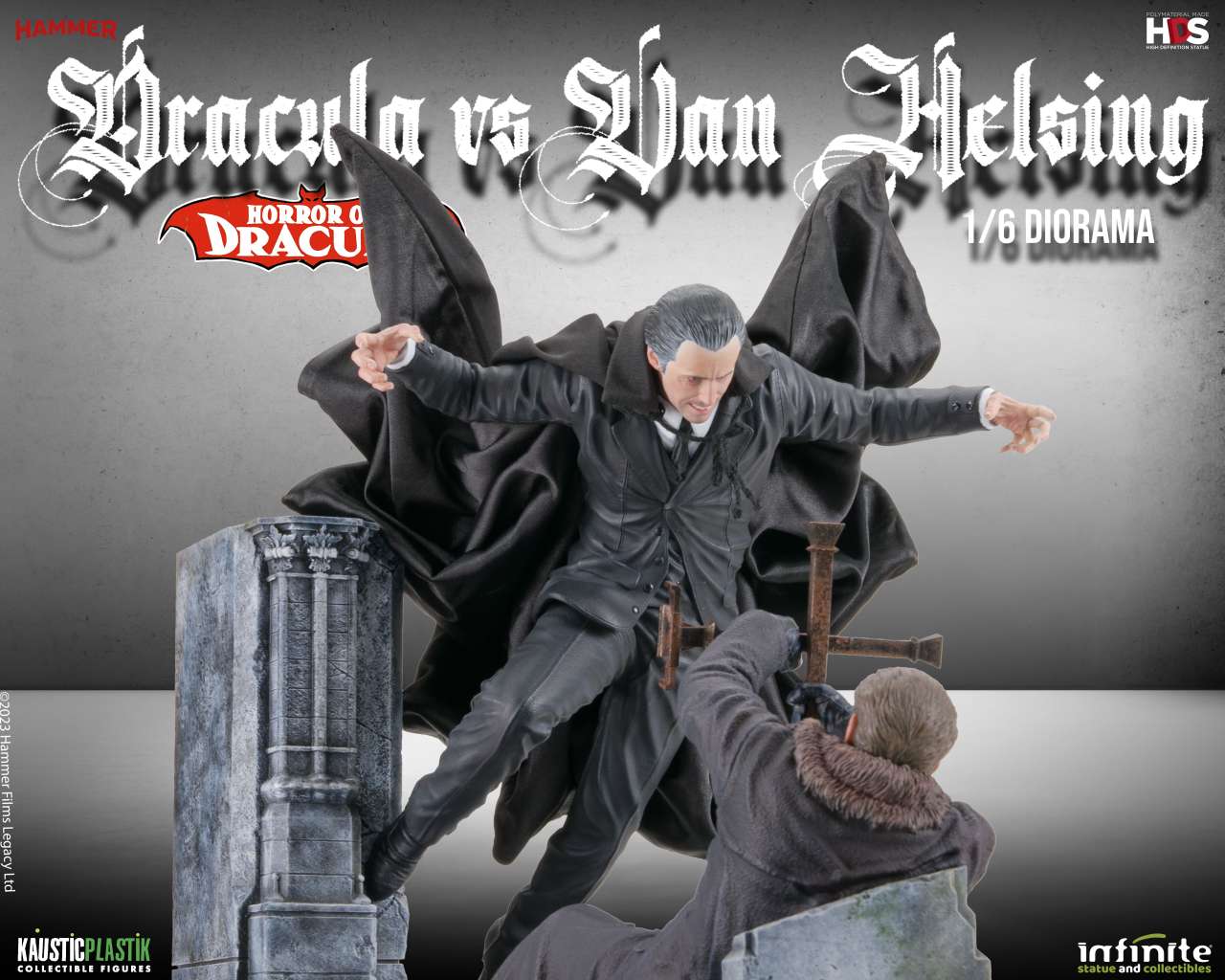 INFINITE STATUE - Horror Of Dracula - Dracula Vs Van Helsing 1/6 Diorama