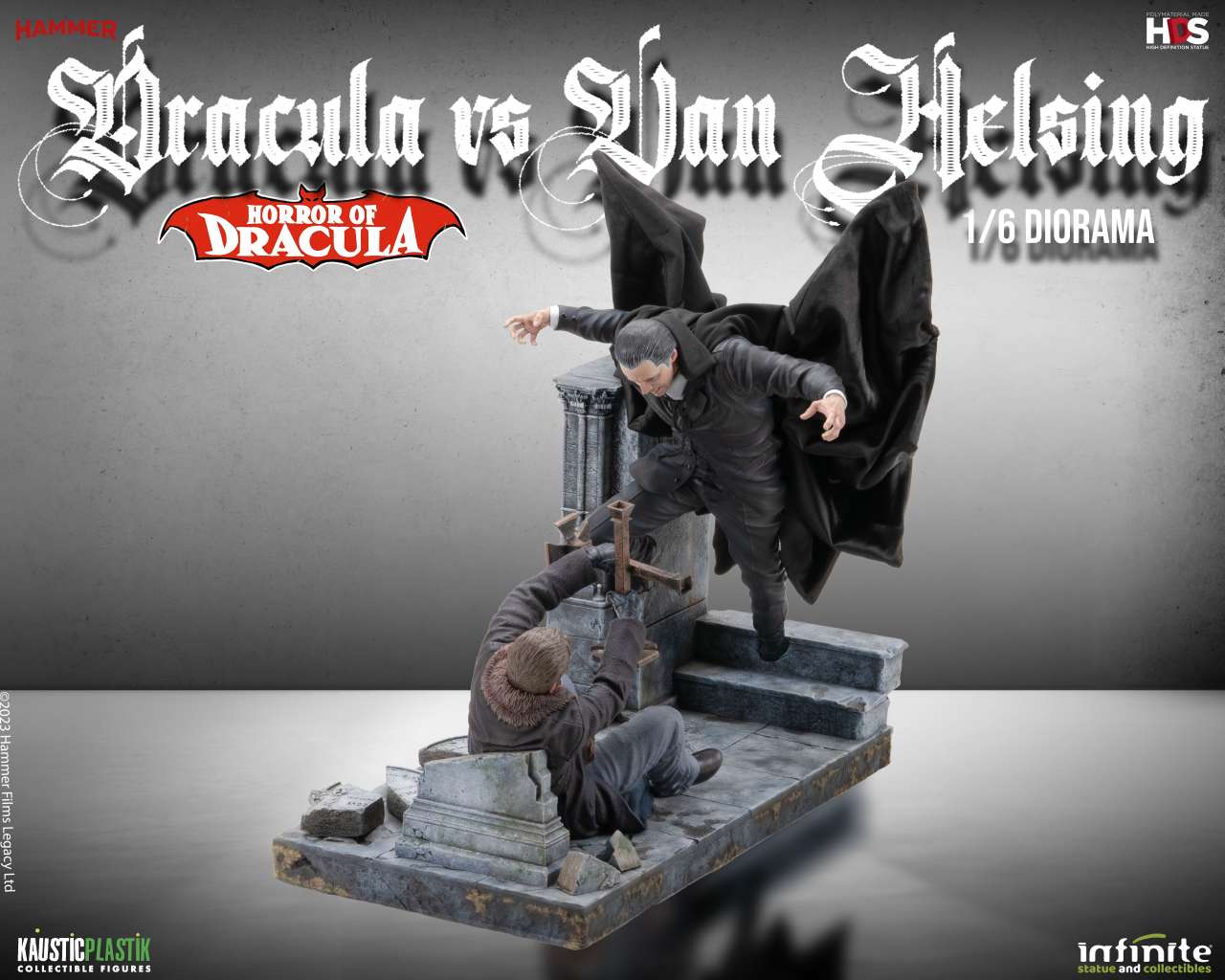 INFINITE STATUE - Horror Of Dracula - Dracula Vs Van Helsing 1/6 Diorama