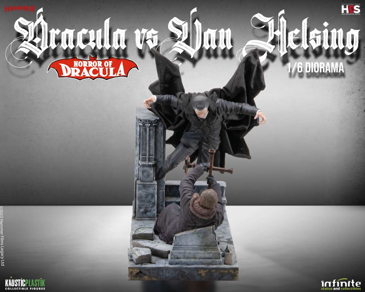 INFINITE STATUE - Horror Of Dracula - Dracula Vs Van Helsing 1/6 Diorama