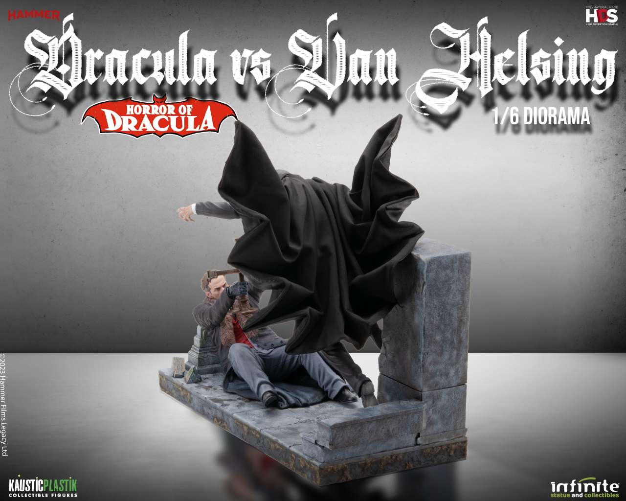 INFINITE STATUE - Horror Of Dracula - Dracula Vs Van Helsing 1/6 Diorama