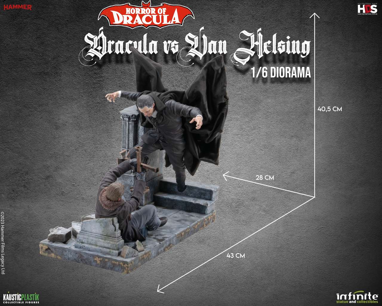 INFINITE STATUE - Horror Of Dracula - Dracula Vs Van Helsing 1/6 Diorama