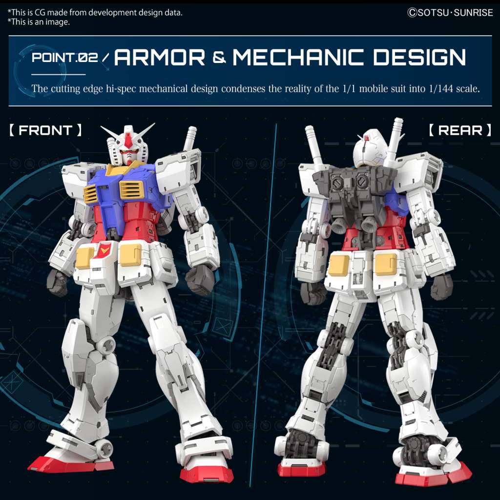 BANDAI MODEL KIT - GUNPLA - Rg Gundam RX-78-2 Ver 2.0  1/144  #40