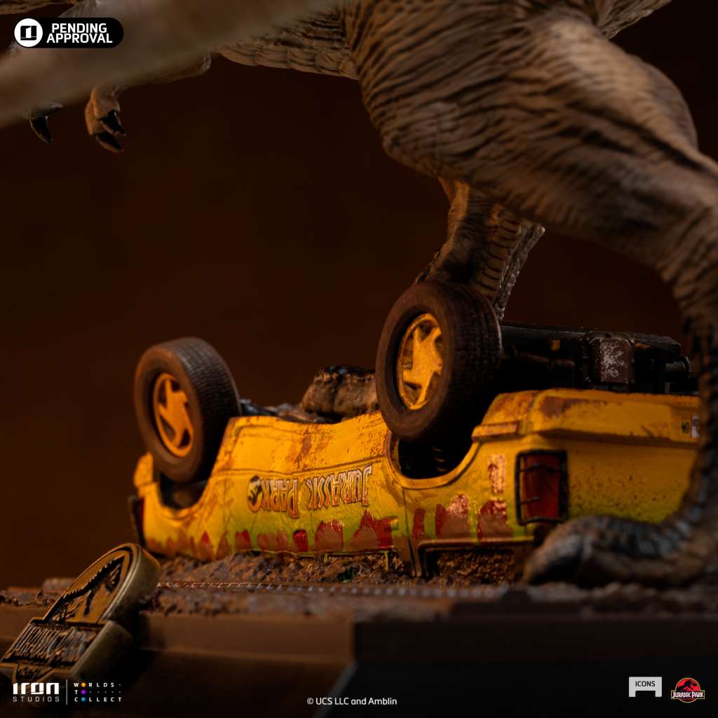 IRON STUDIOS - Jurassic park icons t-rex attack