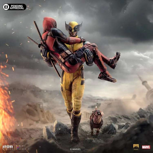 IRON STUDIOS - Deadpool and wolverine dlx 1/10 statue